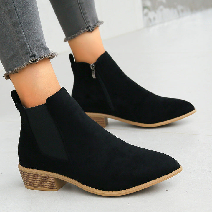 Tamara - Faux Suede Ankle Boots