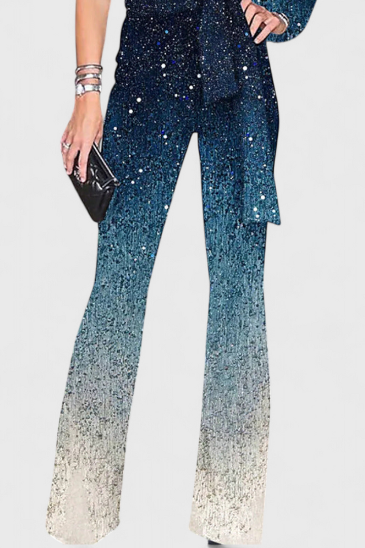 Cynthia - Asymmetric Sparkle Jumpsuit