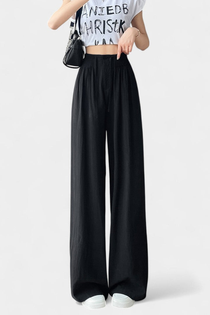 Alanna - Lightweight High-Waist Wide-Leg Pants