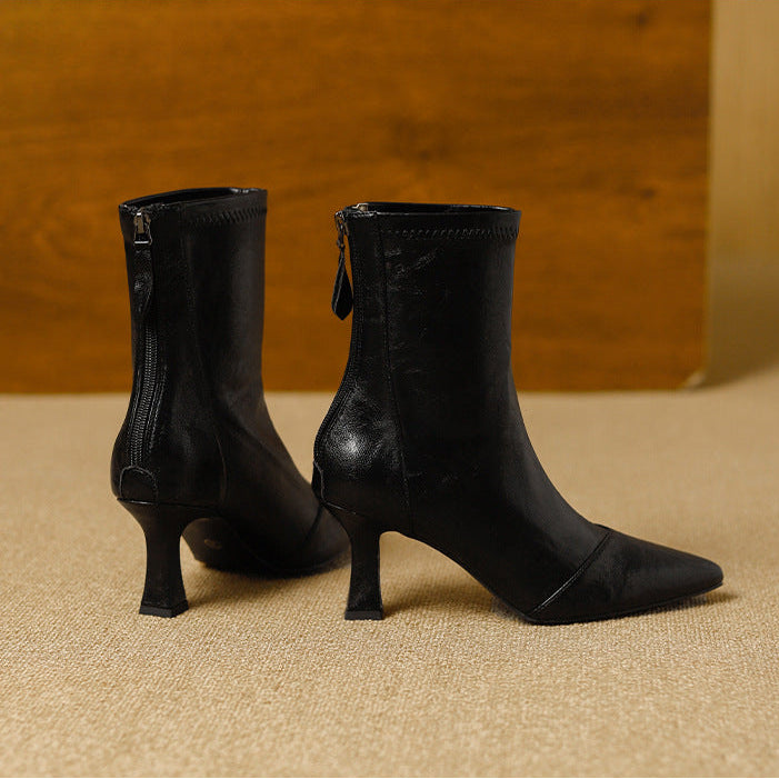 Rosemary - Premium Leather Ankle Boots
