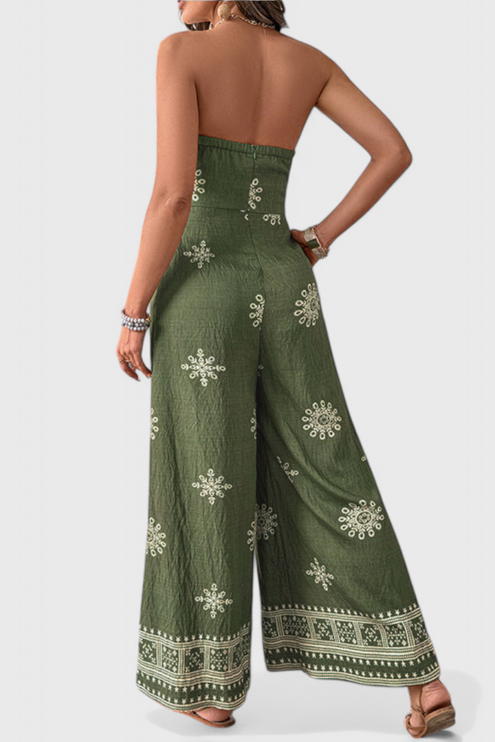 Alienor - Printed Sleeveless Jumpsuit
