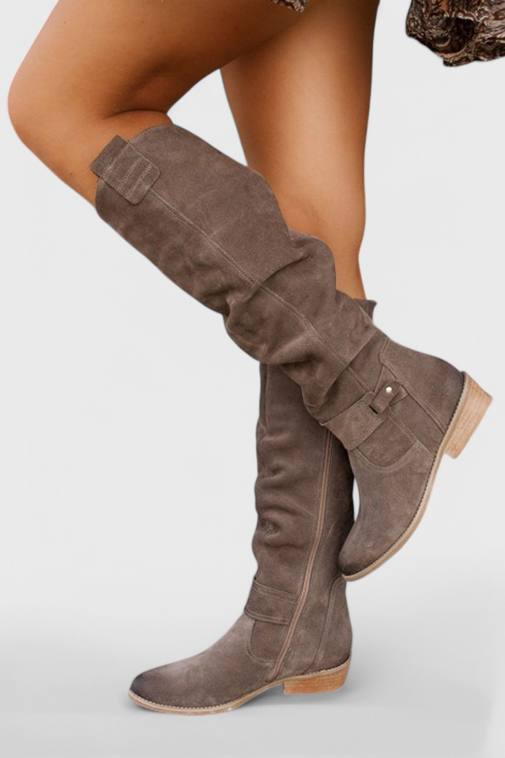 Annabella - Retro Style Tall Boots