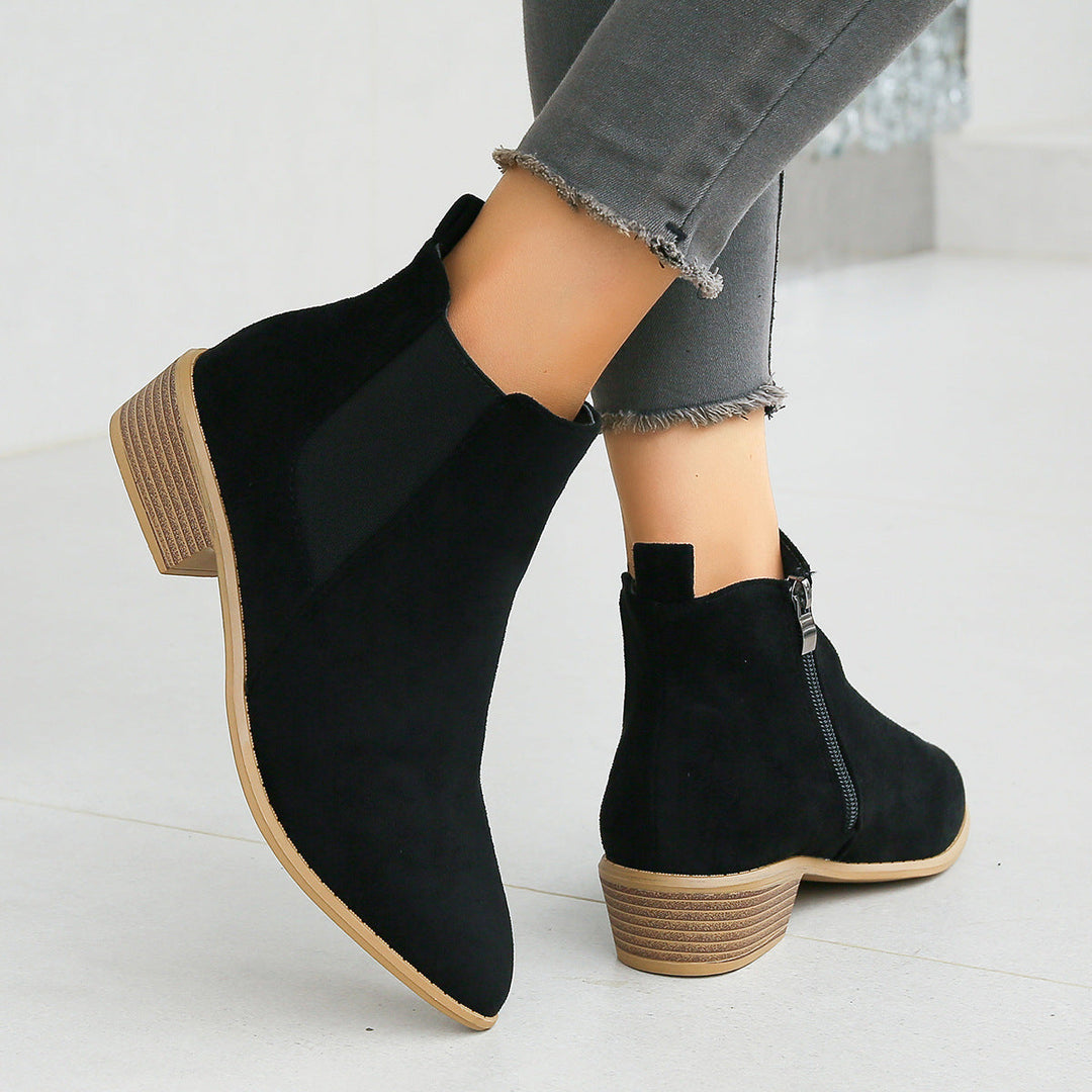 Tamara - Faux Suede Ankle Boots