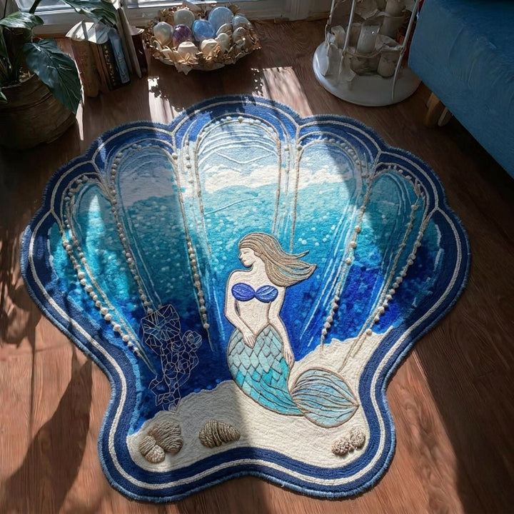Ocean Whisper Custom Shaped Rug