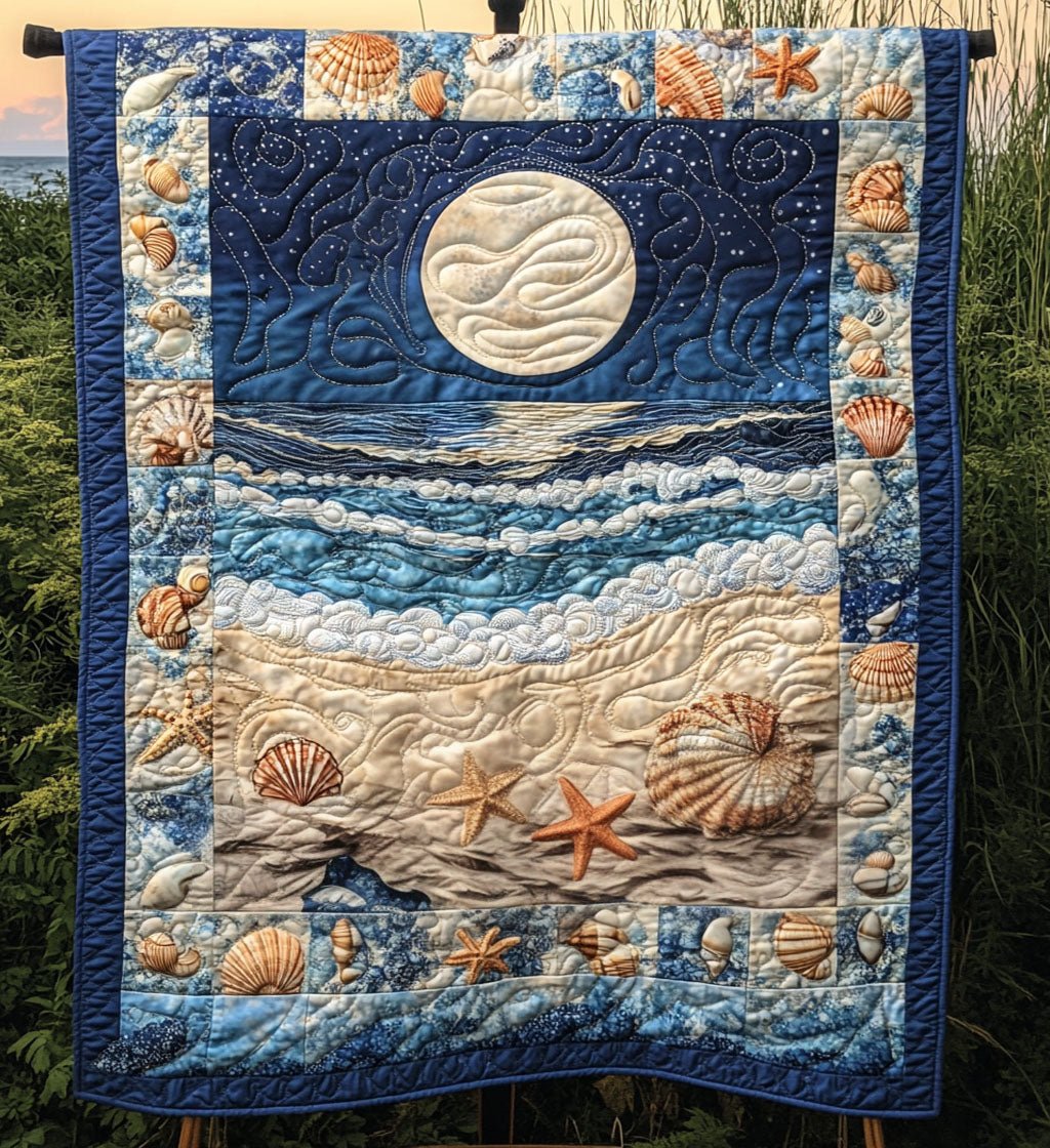 Ocean View Art Quilt Wall Hanging