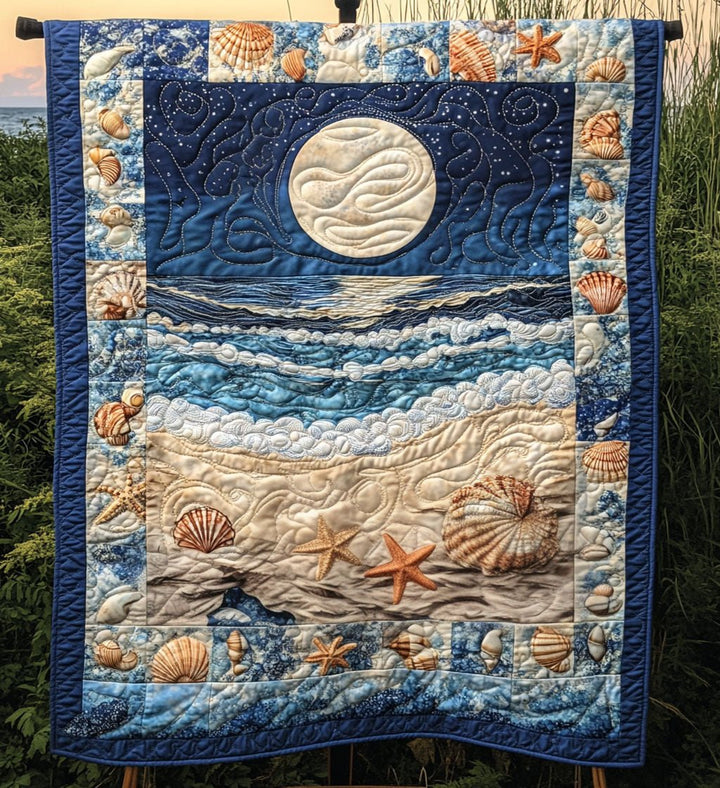 Ocean View Art Quilt Wall Hanging