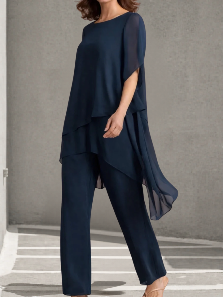 Audrey - Gauze Top and Palazzo Pants Set