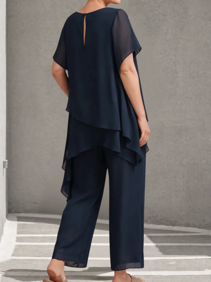 Audrey - Gauze Top and Palazzo Pants Set
