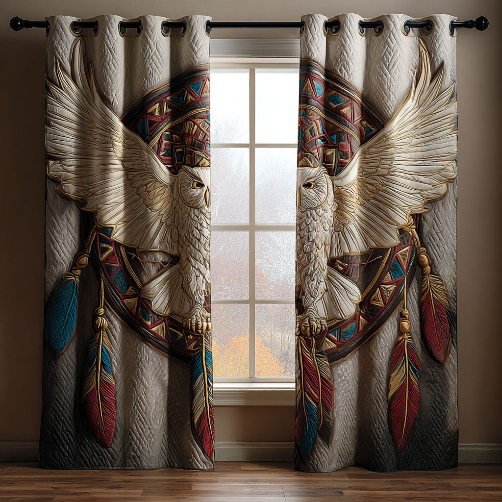 Owl Spirit Quilted Curtains