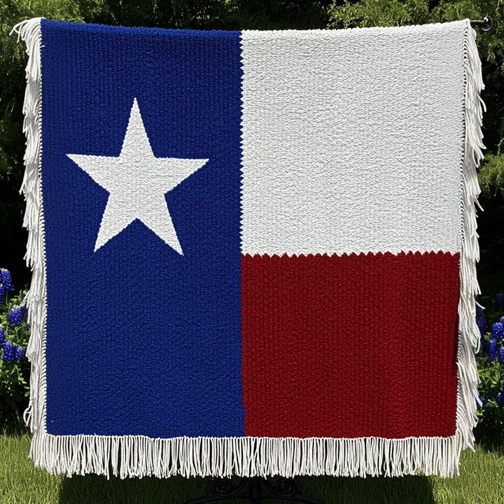 Pasture Guardian Bluebonnet Woven Blanket
