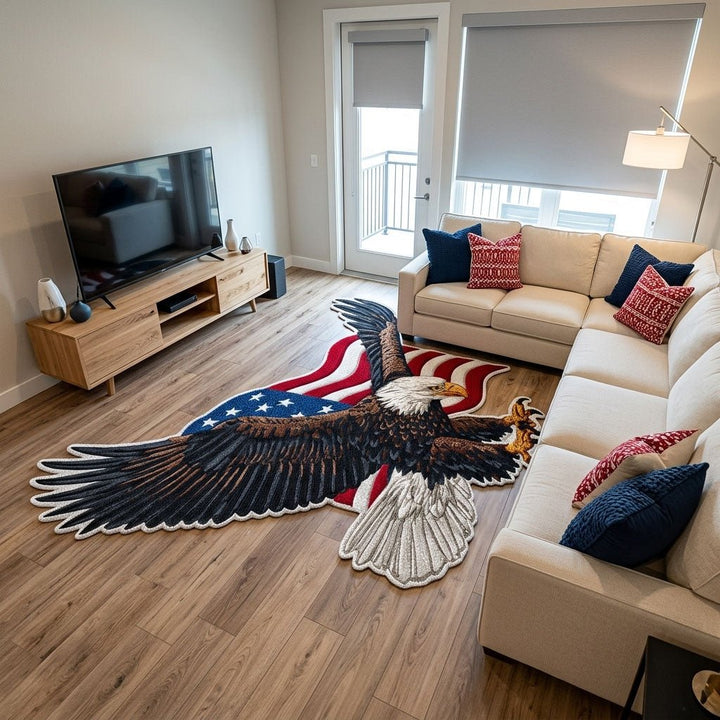 Patriot Eagle Shaped Area Rug