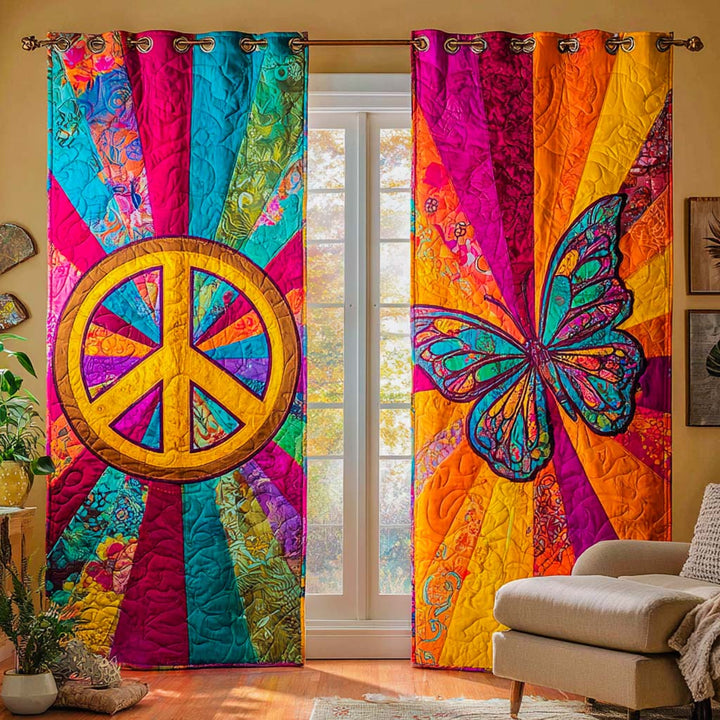 Calm Flight Quilted Curtains