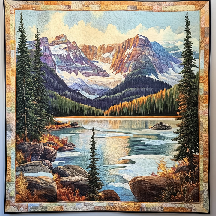 Tranquil Landscape Art Quilt Wall Hanging
