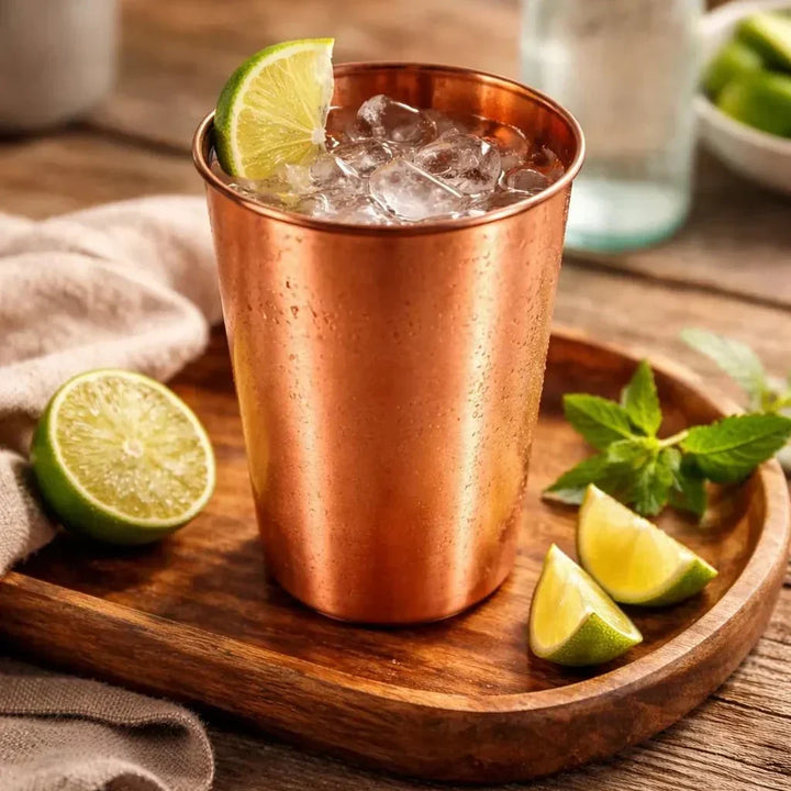 Smooth Copper Tumbler, 11.8 oz