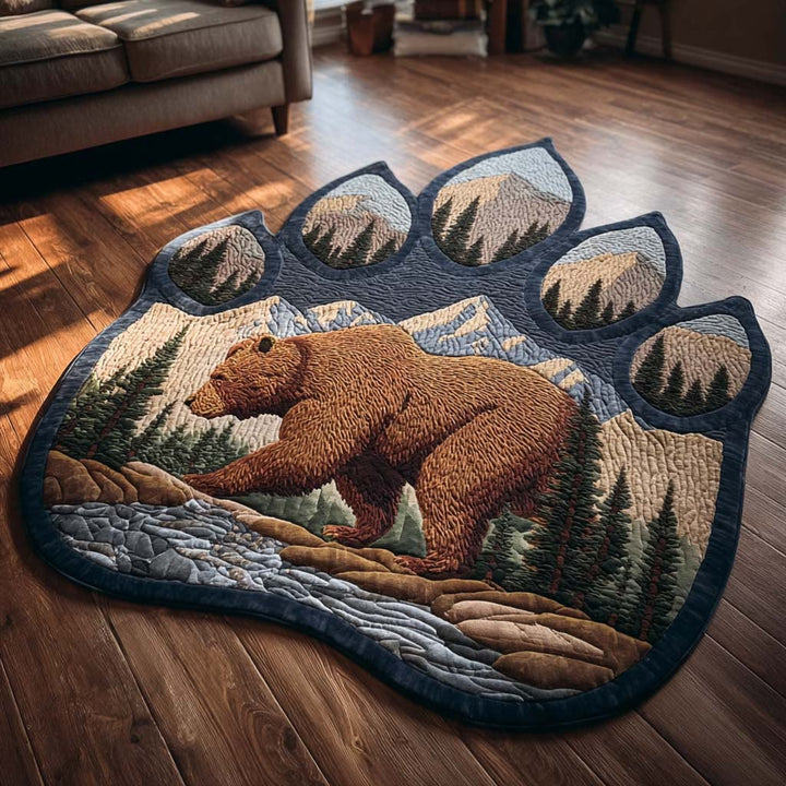 Riverbank Bear Shaped Area Rug