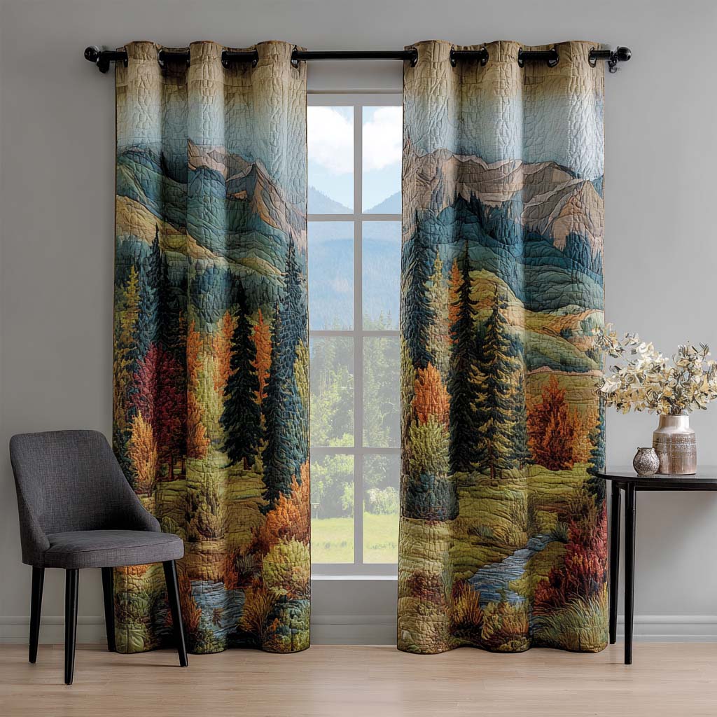 Rolling Hills Quilted Curtains