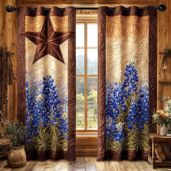 Star Bloom Quilted Curtains