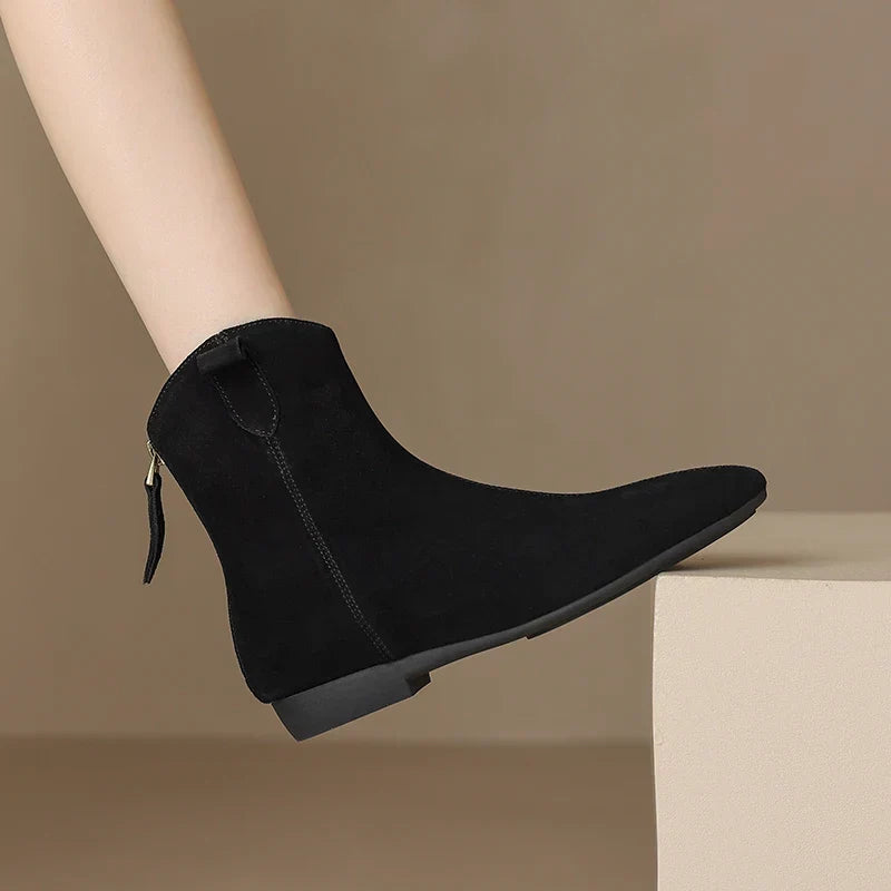 Zahra - Genuine Suede Chelsea Boots