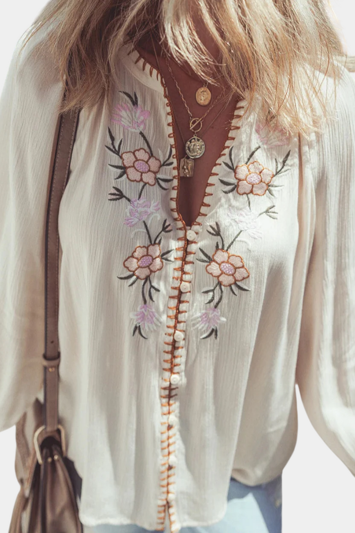 Kali - Embroidered Blouse