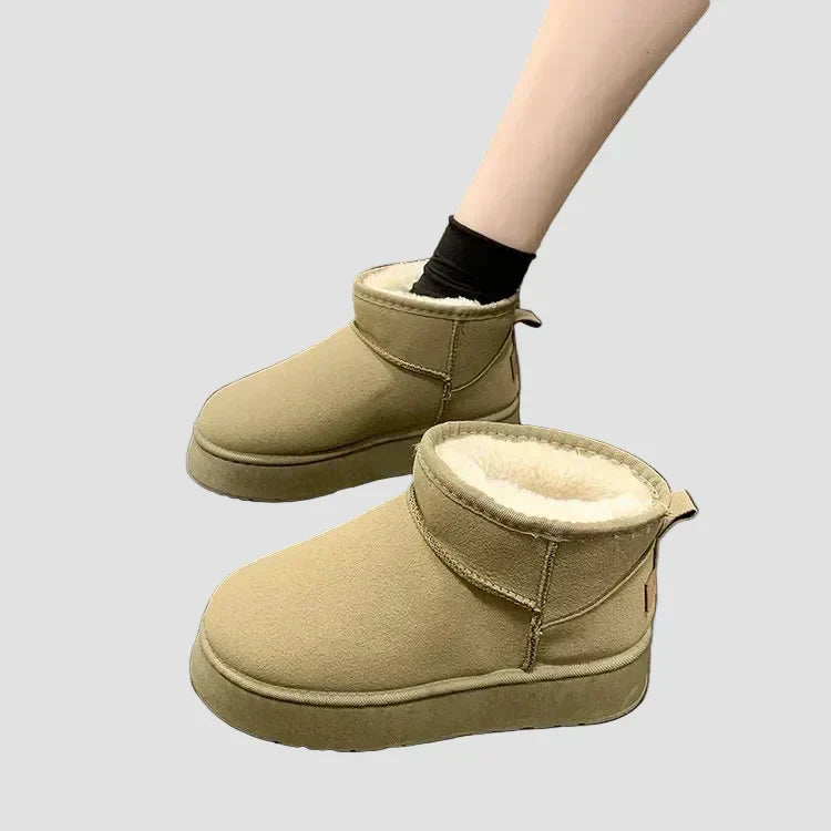 Elsie - Cozy Suede Boots with Plush Lining