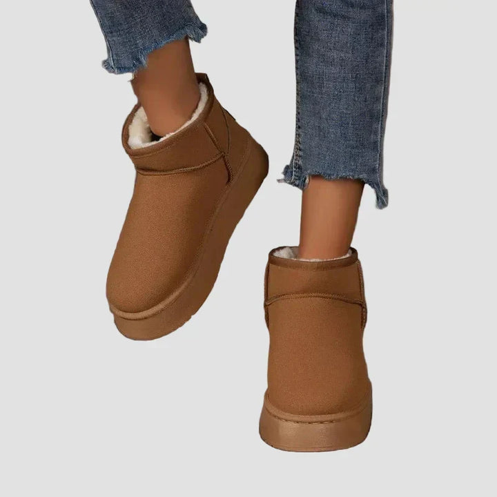 Elsie - Cozy Suede Boots with Plush Lining