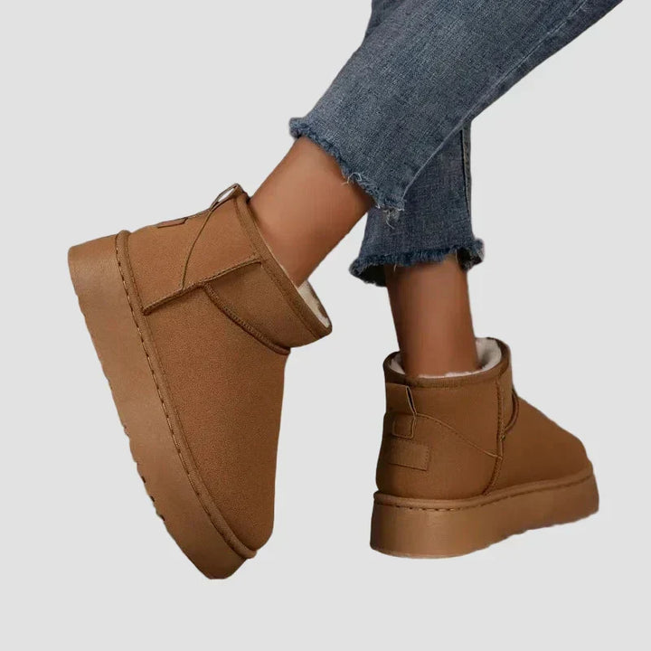 Elsie - Cozy Suede Boots with Plush Lining