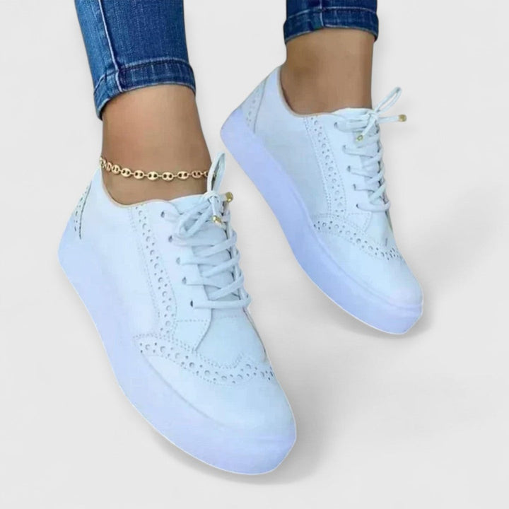 Adaline - Brogue Platform Sneakers