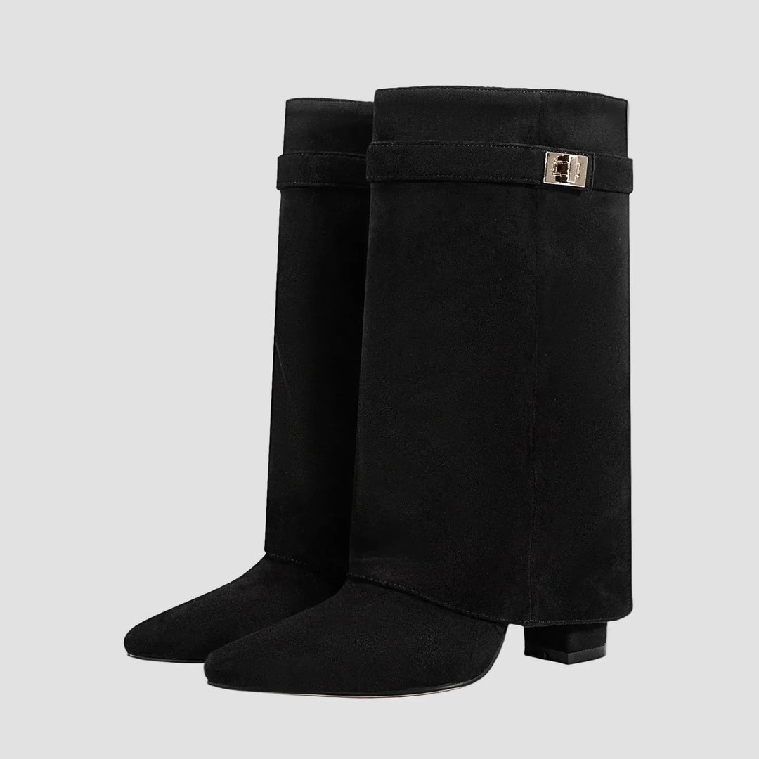 Honor - Tall Boots with Elegant Buckle Detail