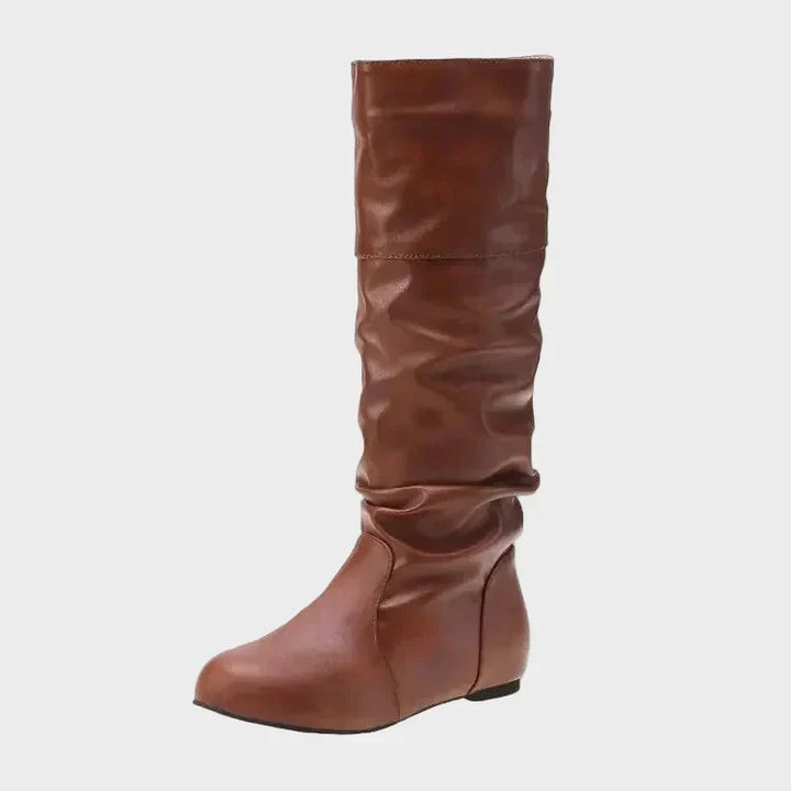 Winnie - Slouchy Low-Heel Casual Boots