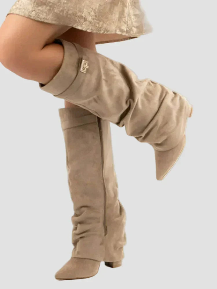 Honor - Tall Boots with Elegant Buckle Detail