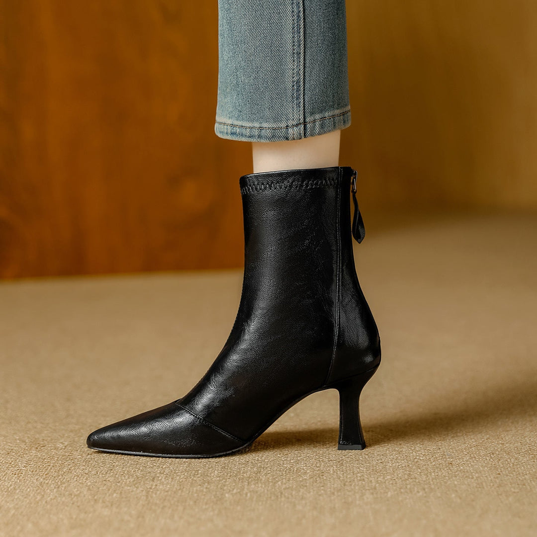 Rosemary - Premium Leather Ankle Boots