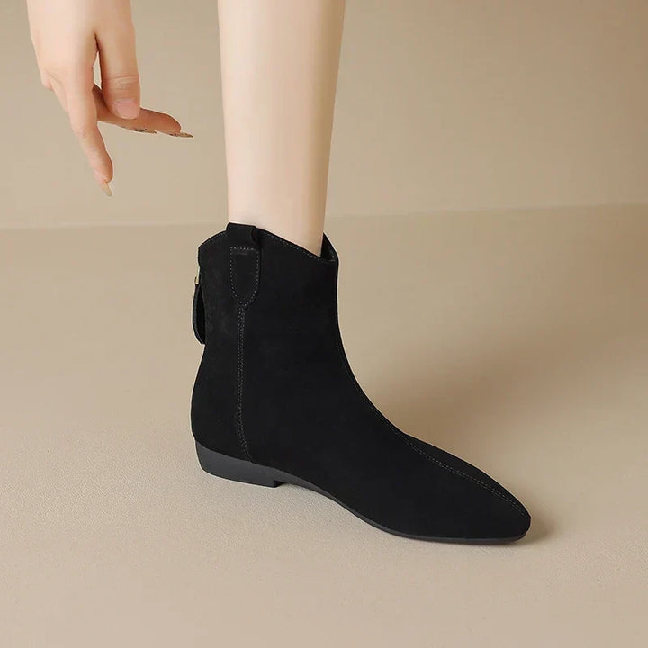 Zahra - Genuine Suede Chelsea Boots