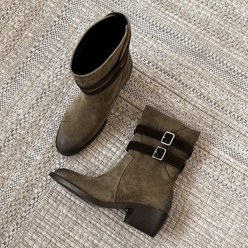 Annabel - Genuine Leather Western Boots