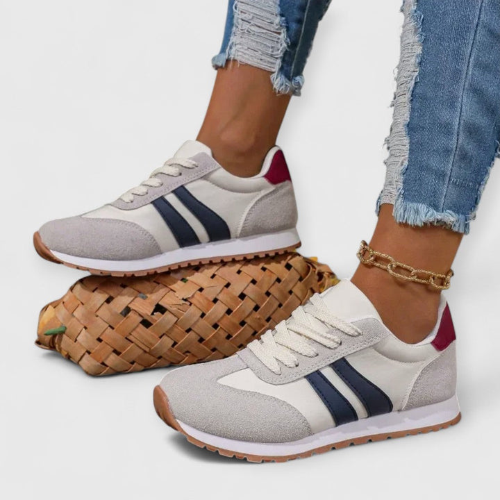 Candice - Retro Stripe Sneakers