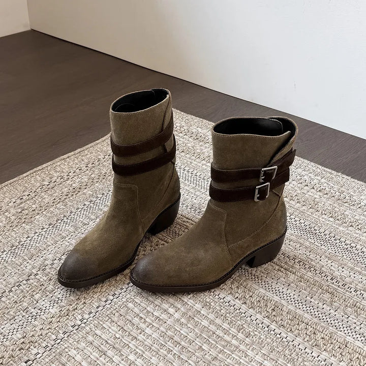 Annabel - Genuine Leather Western Boots