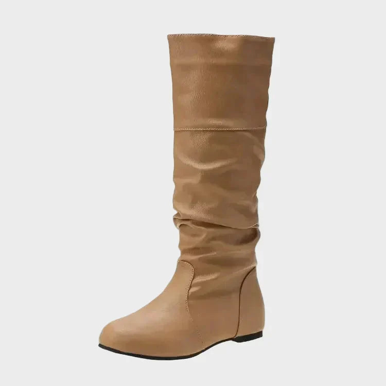 Winnie - Slouchy Low-Heel Casual Boots