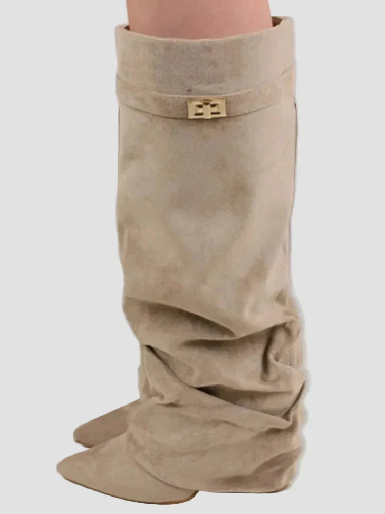 Honor - Tall Boots with Elegant Buckle Detail