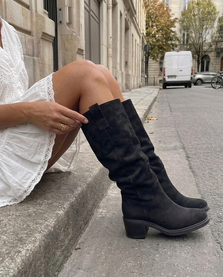 Bellamy - Block Heel Tall Boots