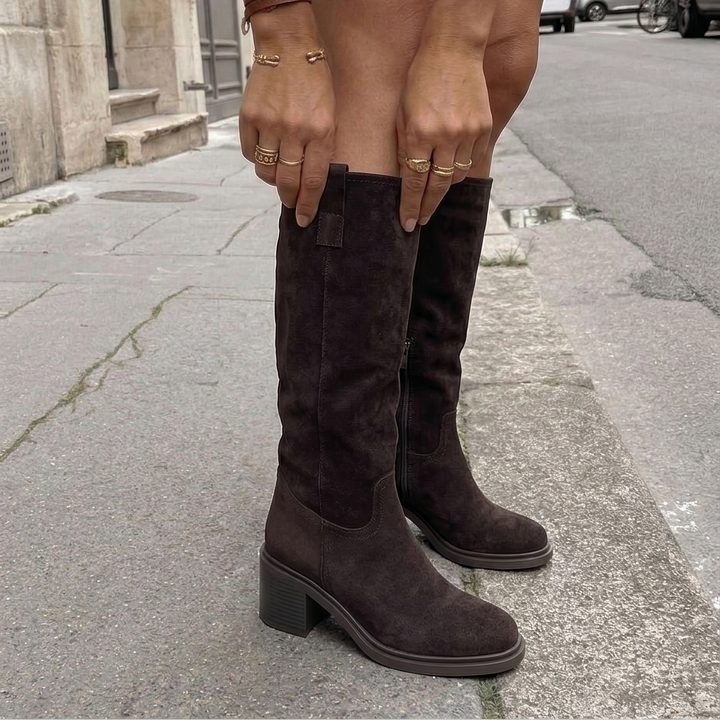 Bellamy - Block Heel Tall Boots