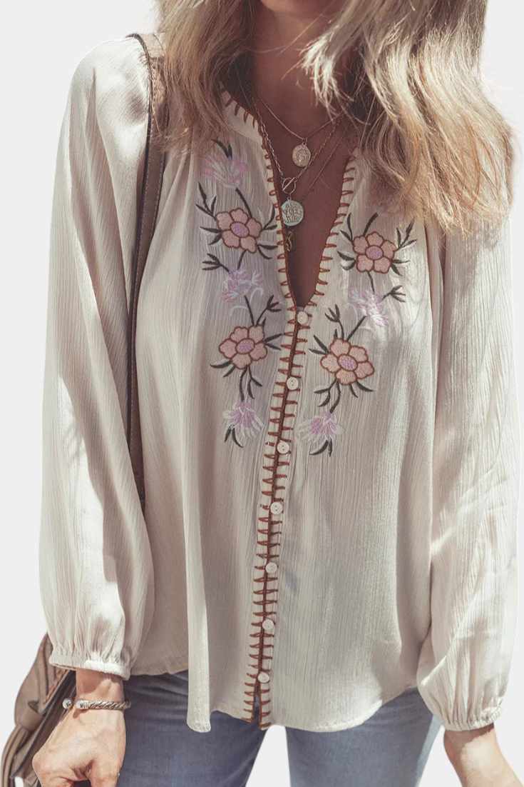 Kali - Embroidered Blouse