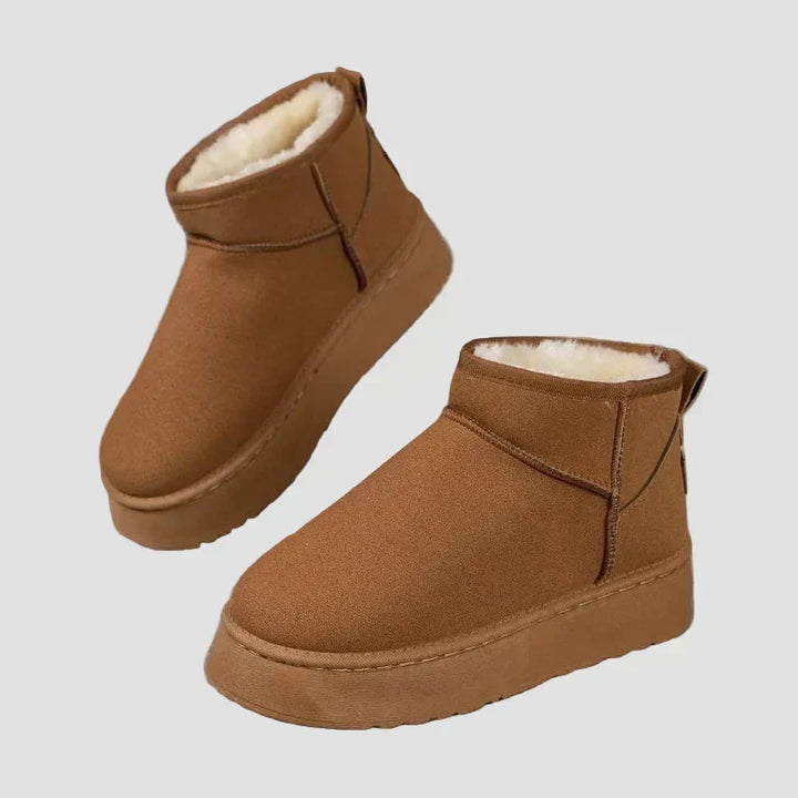 Elsie - Cozy Suede Boots with Plush Lining