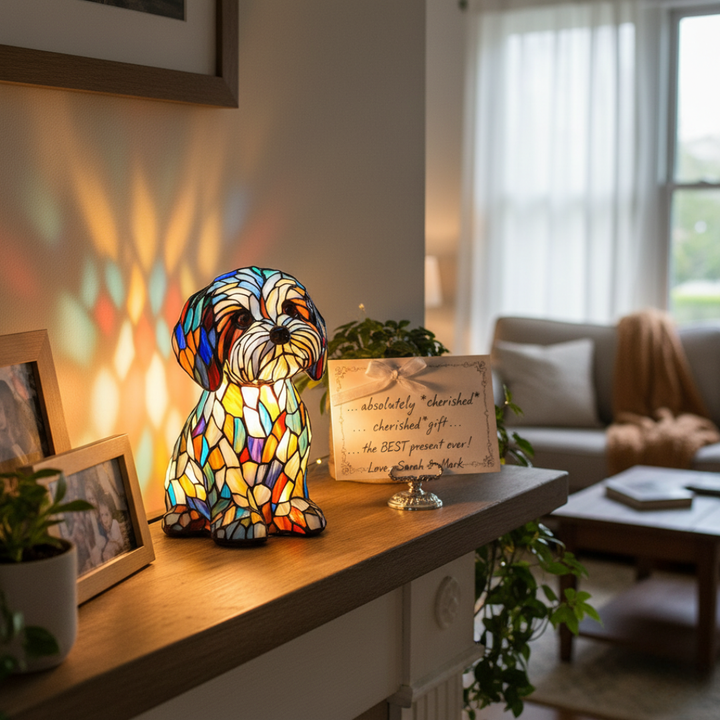 Joy Coloured Glass Lamp