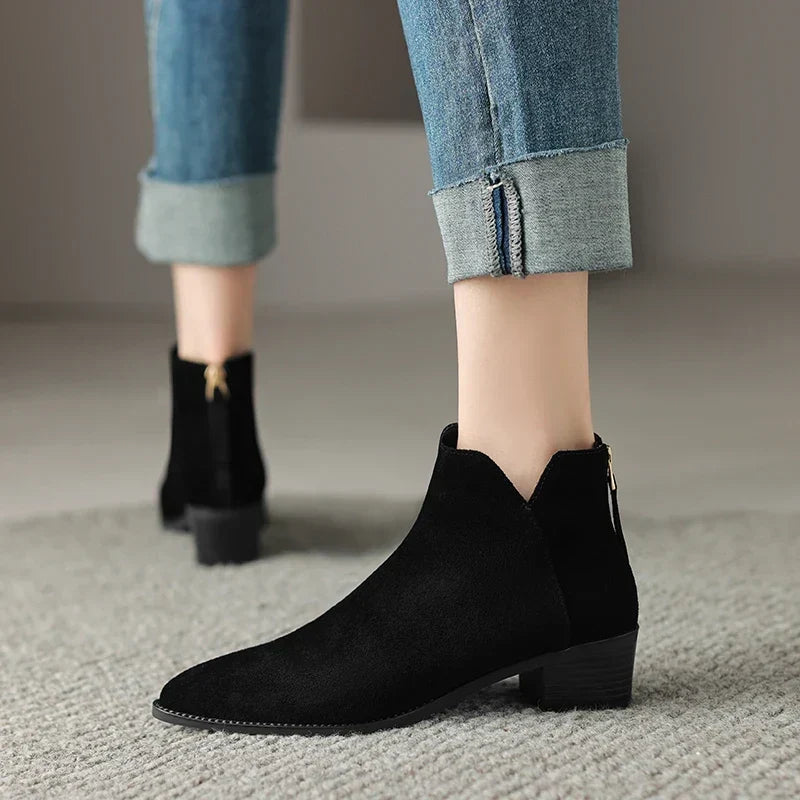 Maisie - Genuine Leather Western Boots