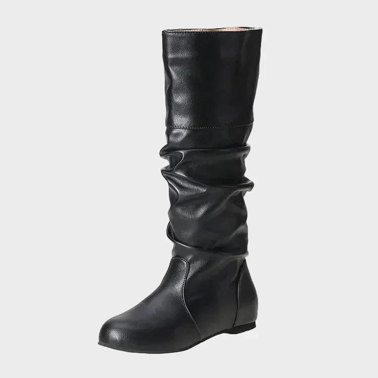 Winnie - Slouchy Low-Heel Casual Boots
