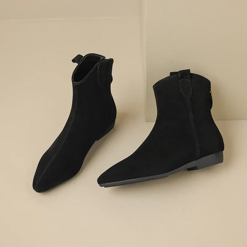 Zahra - Genuine Suede Chelsea Boots