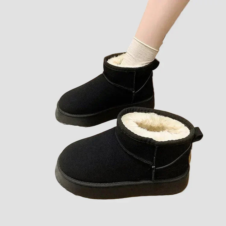Elsie - Cozy Suede Boots with Plush Lining