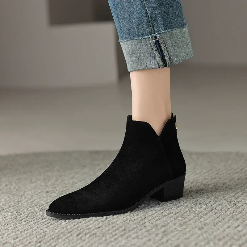 Maisie - Genuine Leather Western Boots