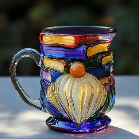 Gnomes and Books 3D Handcrafted Mug