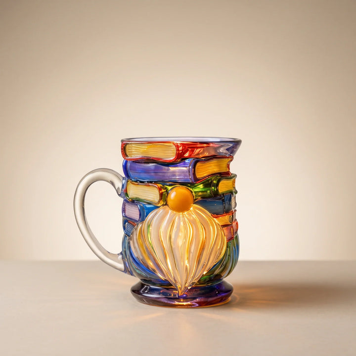 Gnomes and Books 3D Handcrafted Mug