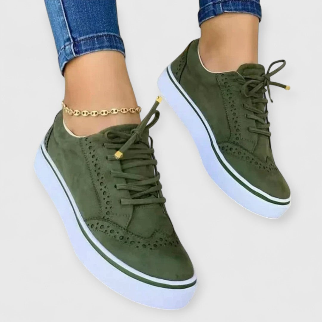 Adaline - Brogue Platform Sneakers